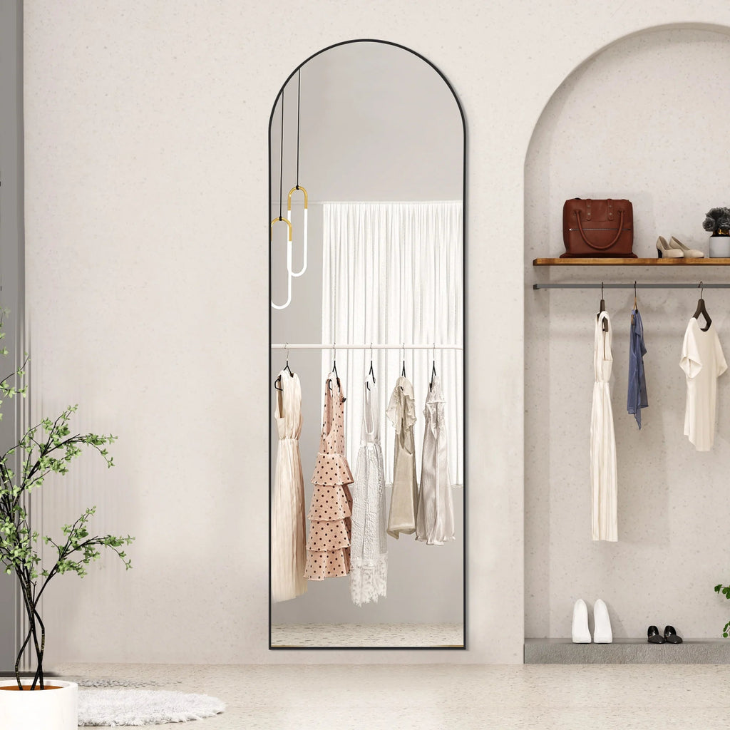 The Essence - Arched Full Length Floor Mirror - Curved Reflection Co.
