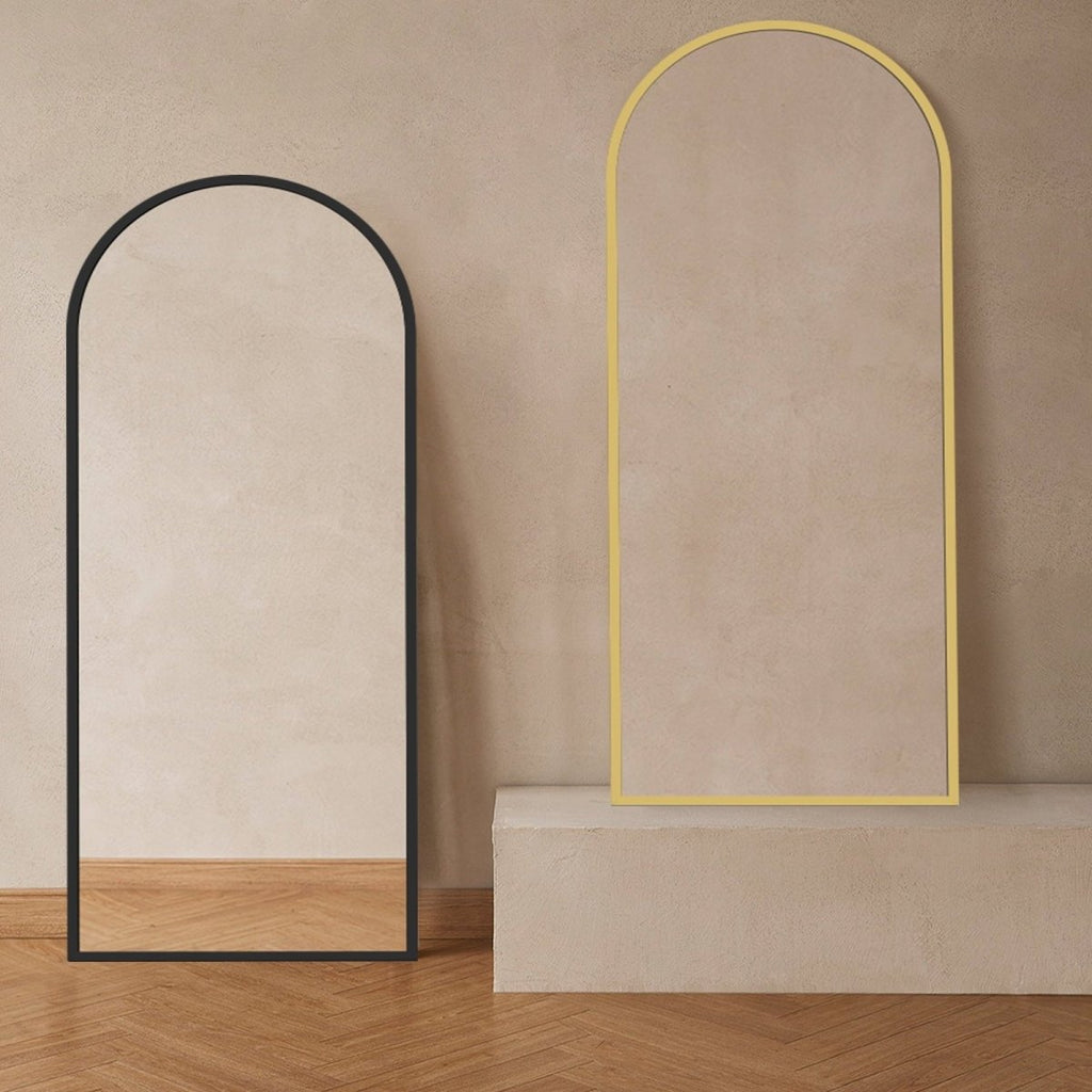 The Essence - Arched Full Length Floor Mirror - Curved Reflection Co.